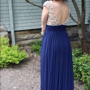 Blue and Diamond Ball Gown